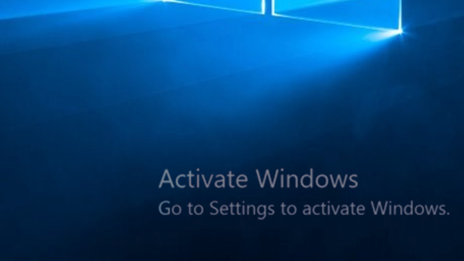 Activate Windows 10 là gì?